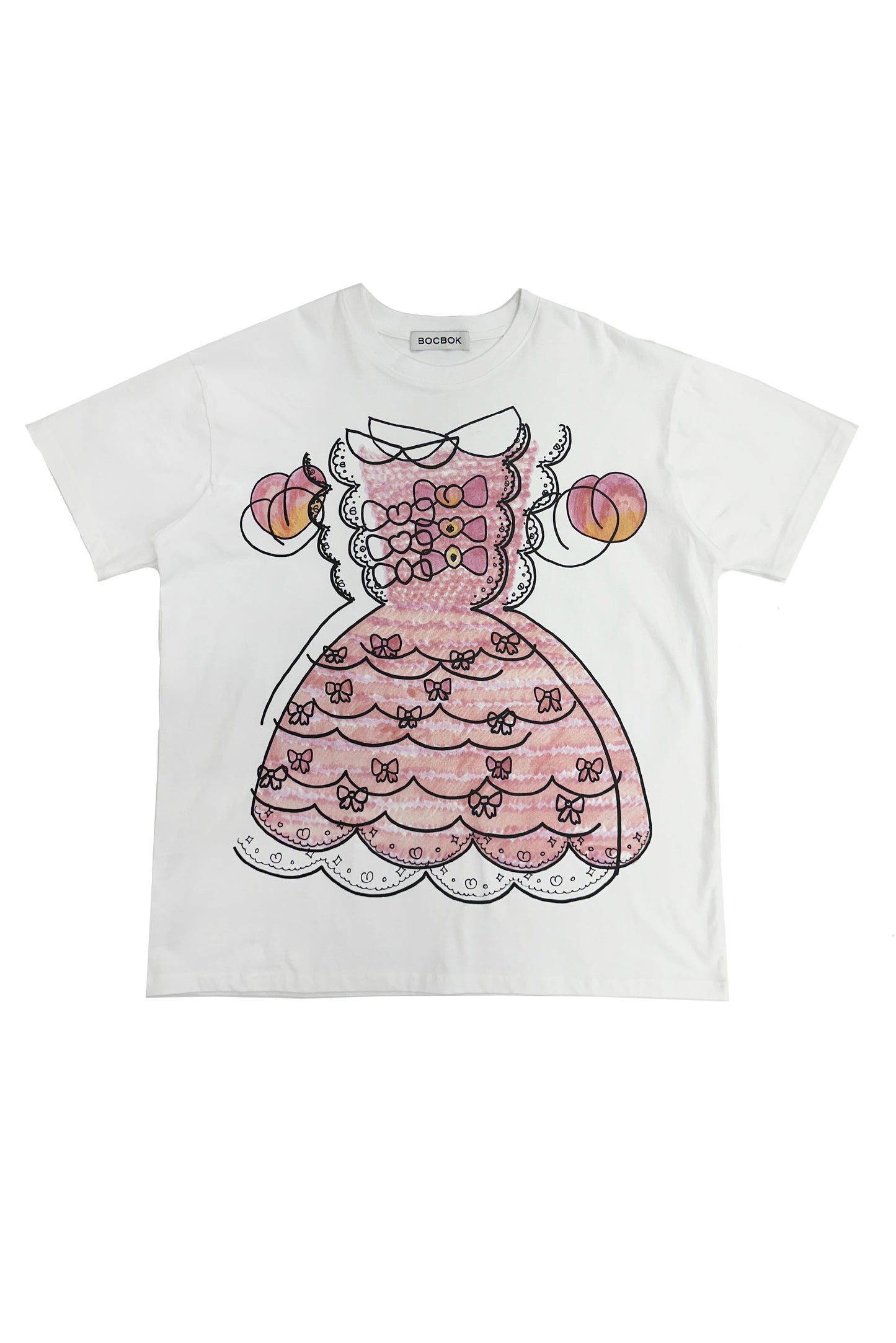 peach gongju oversized  T-shirt
