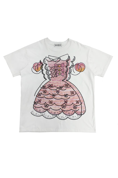 peach gongju oversized  T-shirt