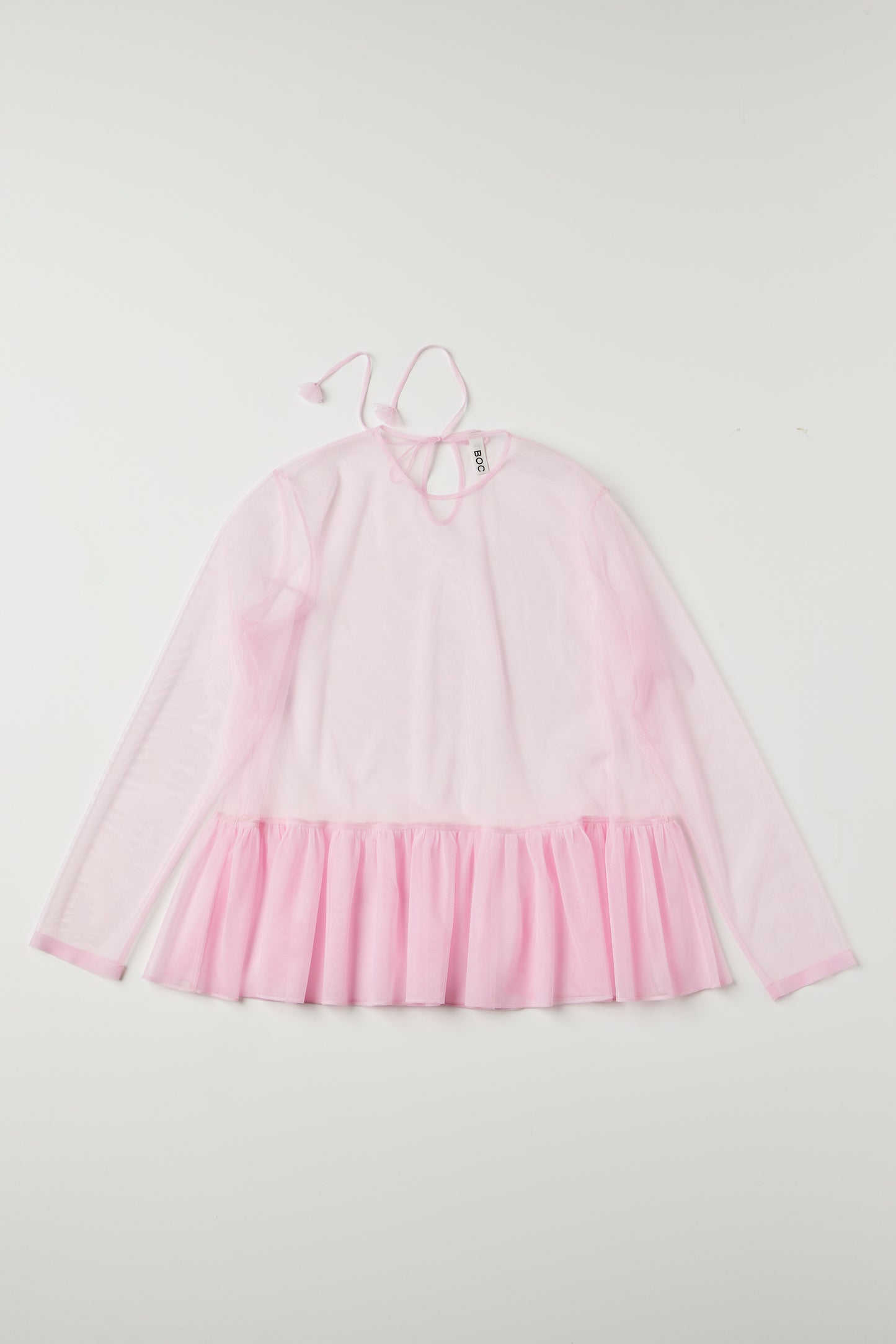 petal shirring blouse