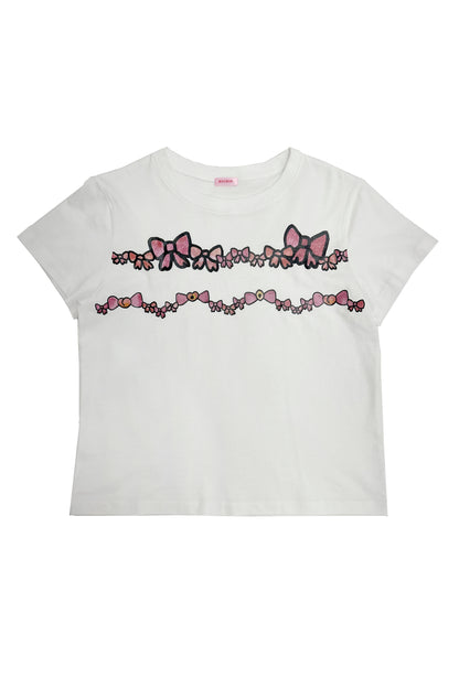 mimichan 2ribbon T-shirt