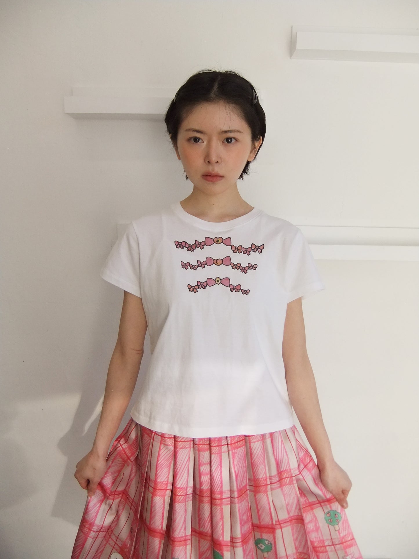 mimichan 3ribbon T-shirt