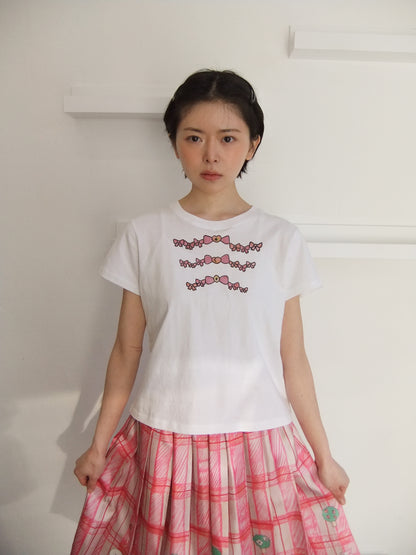 3 ribbons T-shirt　
